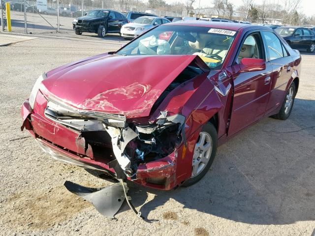 1G6DP567150194014 - 2005 CADILLAC CTS HI FEA MAROON photo 2