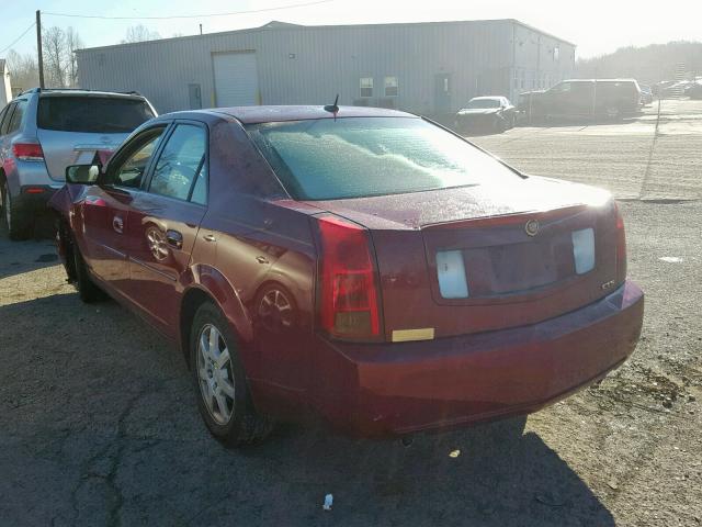 1G6DP567150194014 - 2005 CADILLAC CTS HI FEA MAROON photo 3