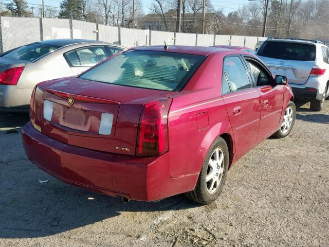 1G6DP567150194014 - 2005 CADILLAC CTS HI FEA MAROON photo 4