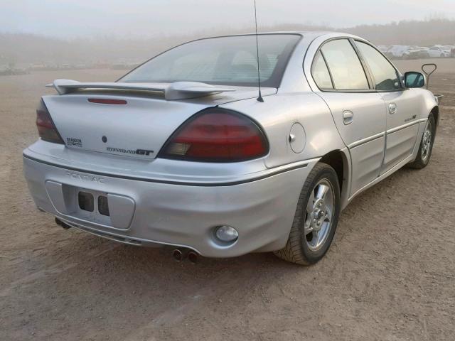 1G2NW52E42M525718 - 2002 PONTIAC GRAND AM G SILVER photo 4