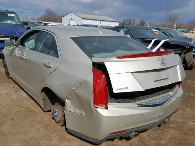 1G6AB5SX1D0173136 - 2013 CADILLAC ATS LUXURY TAN photo 3