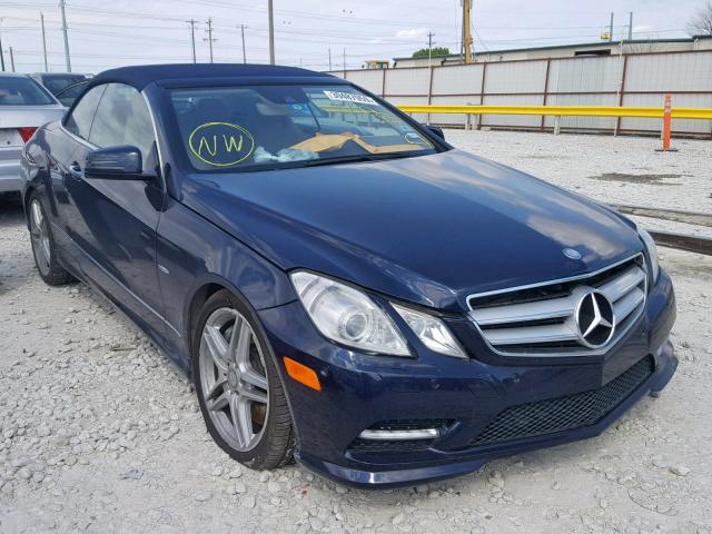 WDDKK7DF2CF176081 - 2012 MERCEDES-BENZ E 550 BLUE photo 1