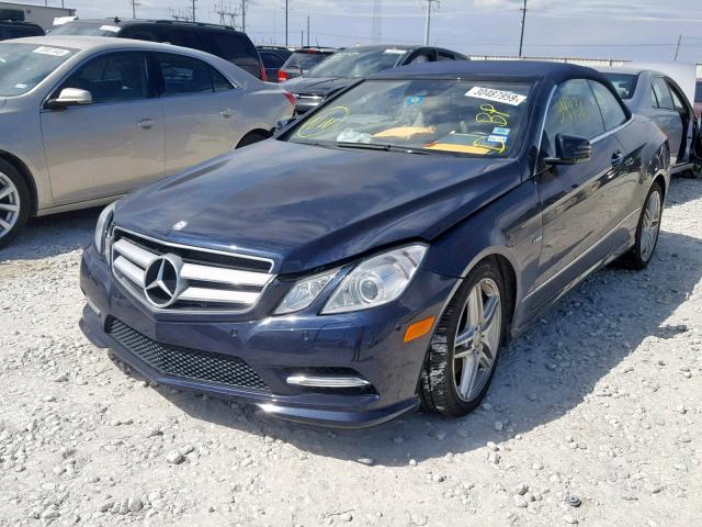 WDDKK7DF2CF176081 - 2012 MERCEDES-BENZ E 550 BLUE photo 2