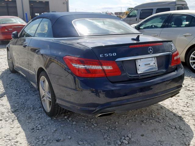 WDDKK7DF2CF176081 - 2012 MERCEDES-BENZ E 550 BLUE photo 3