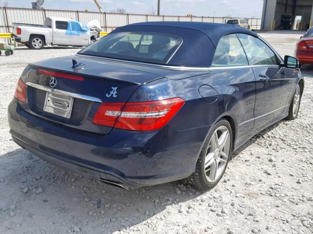 WDDKK7DF2CF176081 - 2012 MERCEDES-BENZ E 550 BLUE photo 4