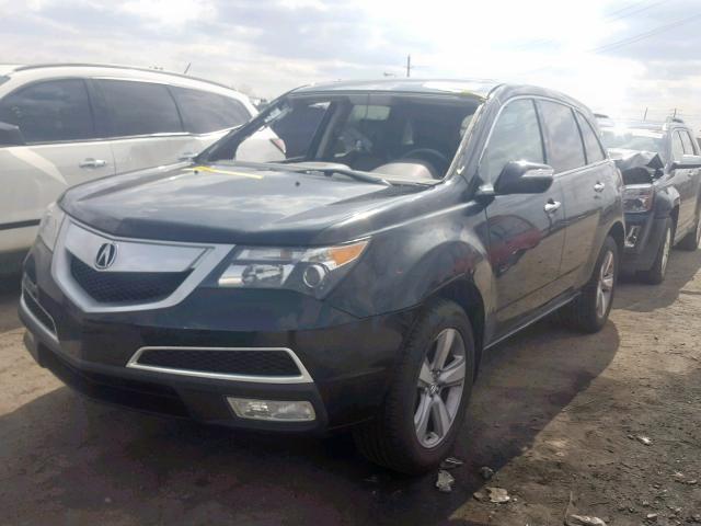 2HNYD2H26DH523186 - 2013 ACURA MDX BLACK photo 2