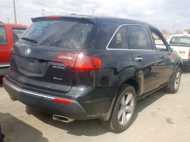 2HNYD2H26DH523186 - 2013 ACURA MDX BLACK photo 4