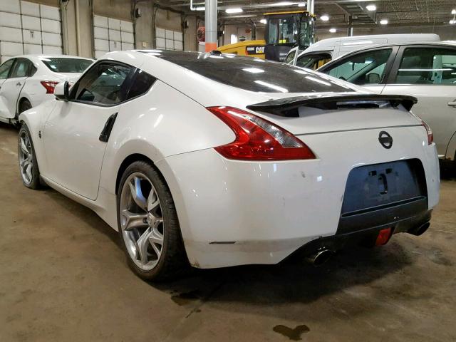 JN1AZ44E99M411123 - 2009 NISSAN 370Z WHITE photo 3