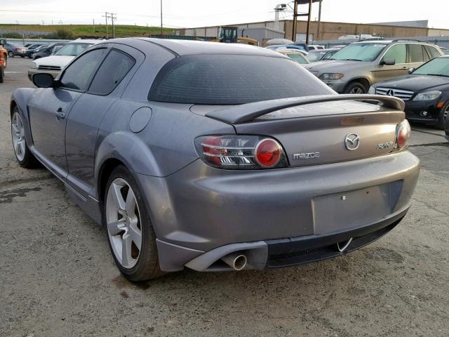 JM1FE17N740132018 - 2004 MAZDA RX8 GRAY photo 3