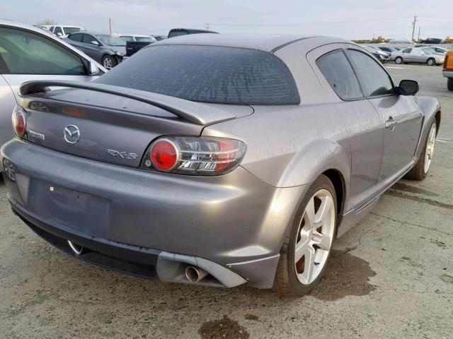 JM1FE17N740132018 - 2004 MAZDA RX8 GRAY photo 4