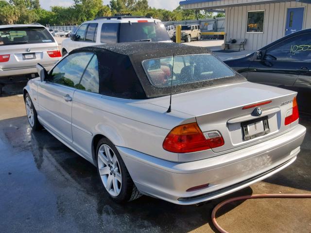 WBABR3343YEB39987 - 2000 BMW 323 CI SILVER photo 3