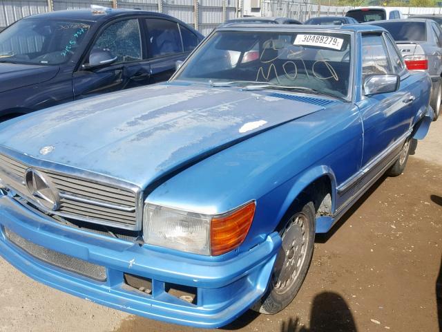 10704412035389 - 1977 MERCEDES-BENZ 450 SL BLUE photo 2