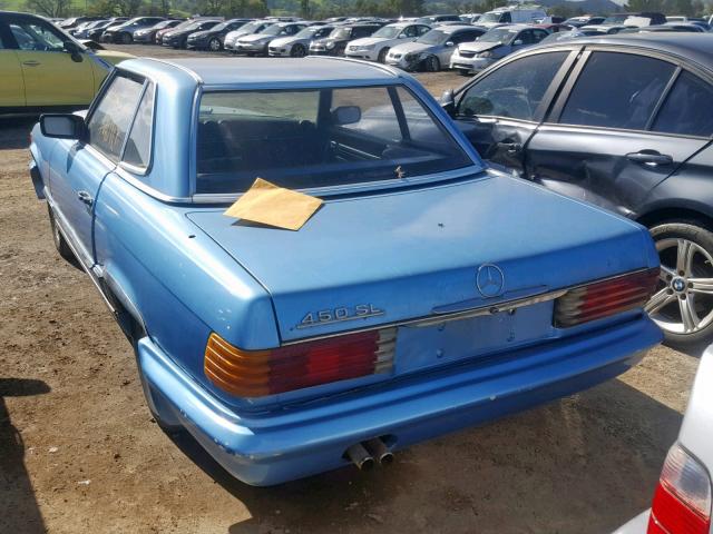 10704412035389 - 1977 MERCEDES-BENZ 450 SL BLUE photo 3