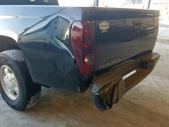 1GCCS199988125056 - 2008 CHEVROLET COLORADO BLACK photo 9