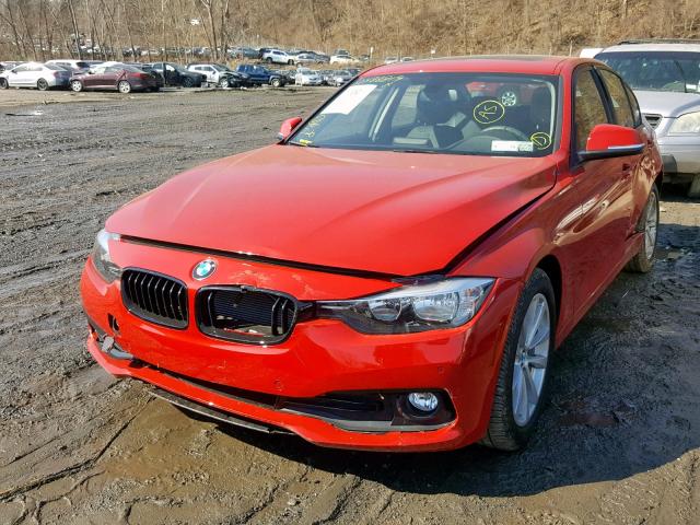 WBA8E5G56GNU21394 - 2016 BMW 320 XI RED photo 2