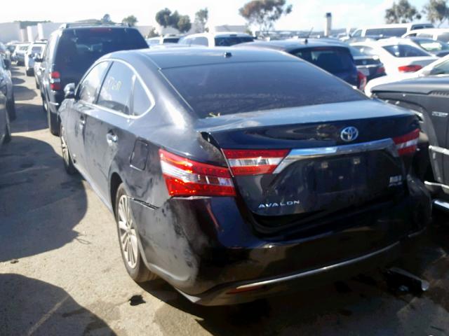 4T1BD1EB3FU044584 - 2015 TOYOTA AVALON HYB BLACK photo 3