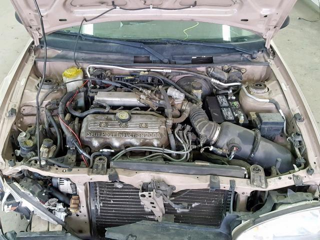 1MEFM13P0WW627430 - 1998 MERCURY TRACER LS GOLD photo 7