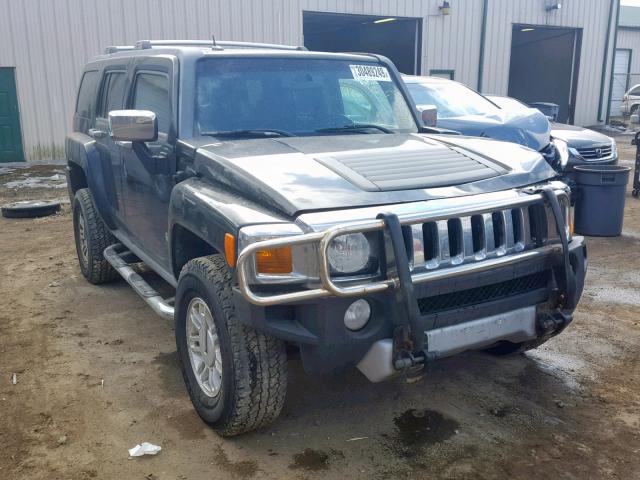 5GTEN13E298145844 - 2009 HUMMER H3 BLACK photo 1