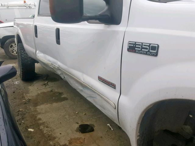 1FTSW31P84EB63475 - 2004 FORD F350 SRW S WHITE photo 9