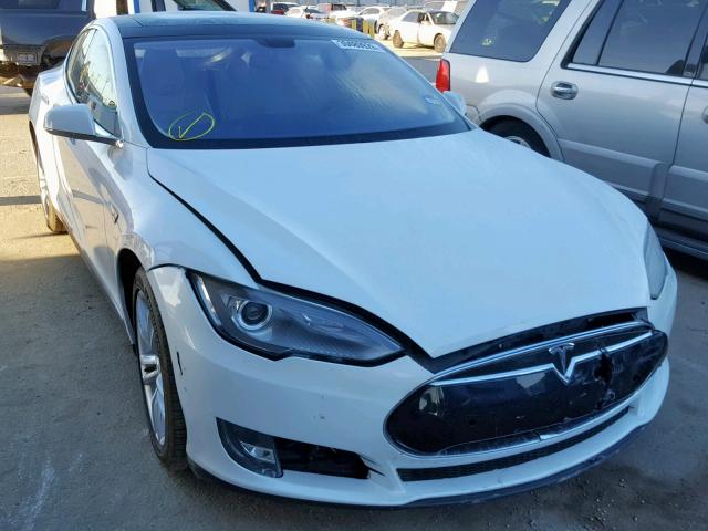 5YJSA1S14EFP29161 - 2014 TESLA MODEL S WHITE photo 1