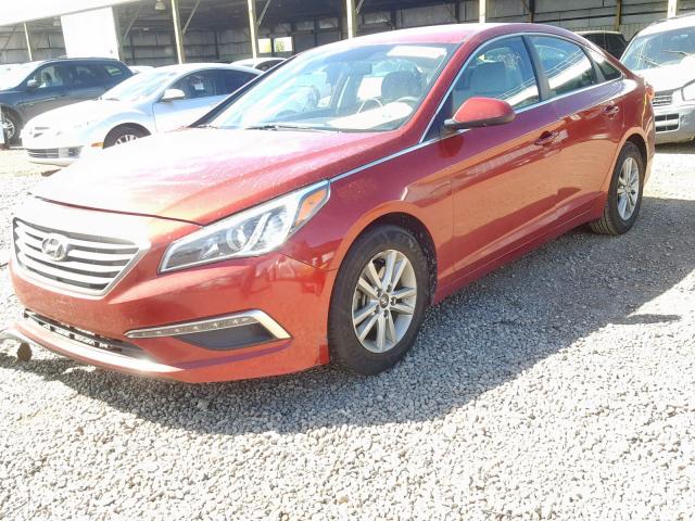 5NPE24AF9FH048473 - 2015 HYUNDAI SONATA SE BURGUNDY photo 2