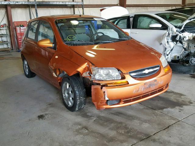 KL1TG62685B349410 - 2005 CHEVROLET AVEO LT ORANGE photo 1