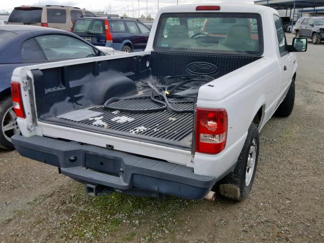 1FTYR10D59PA40094 - 2009 FORD RANGER WHITE photo 4