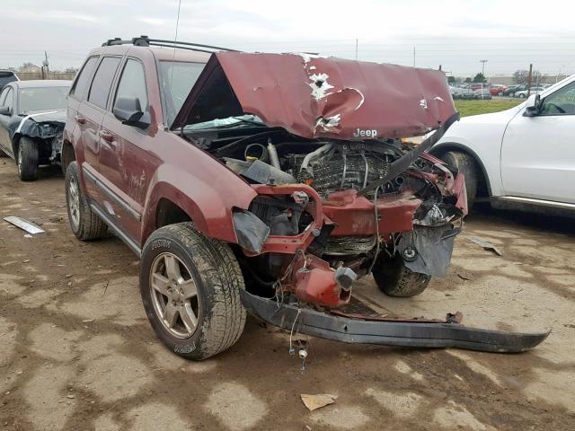 1J8GR48K37C563952 - 2007 JEEP GRAND CHER MAROON photo 1