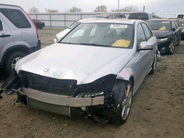 WDDGF4HB3EG247219 - 2014 MERCEDES-BENZ C 250 SILVER photo 2