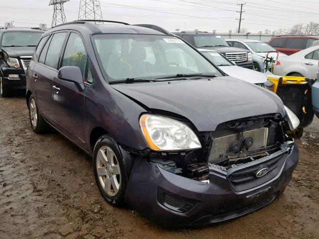 KNAFG525977121121 - 2007 KIA RONDO BASE GRAY photo 1