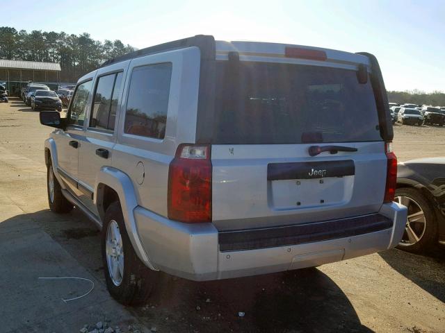 1J8HH48K86C289363 - 2006 JEEP COMMANDER SILVER photo 3