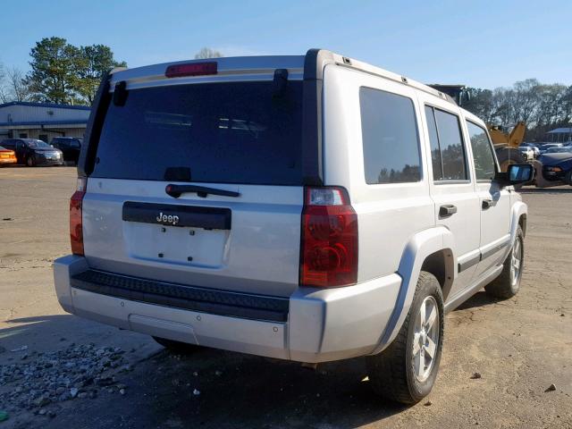 1J8HH48K86C289363 - 2006 JEEP COMMANDER SILVER photo 4