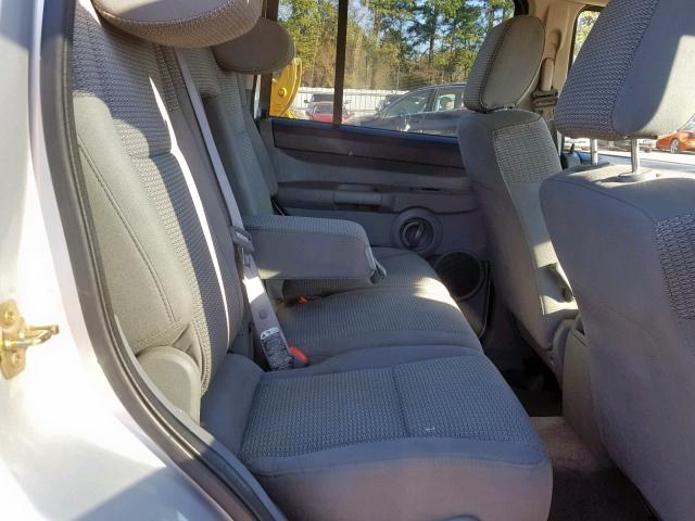 1J8HH48K86C289363 - 2006 JEEP COMMANDER SILVER photo 6