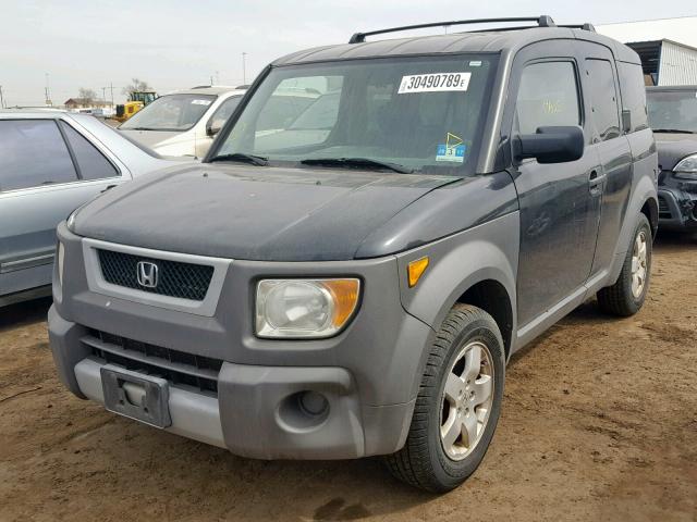 5J6YH18553L004673 - 2003 HONDA ELEMENT EX BLACK photo 2