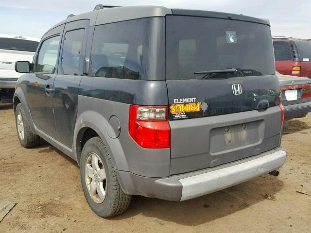 5J6YH18553L004673 - 2003 HONDA ELEMENT EX BLACK photo 3