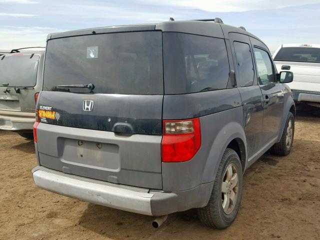 5J6YH18553L004673 - 2003 HONDA ELEMENT EX BLACK photo 4