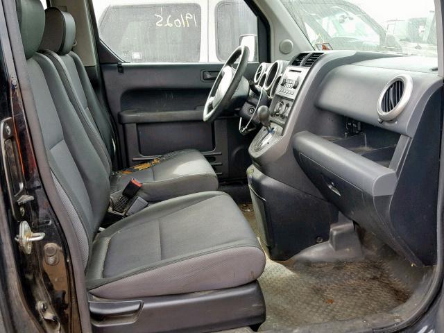 5J6YH18553L004673 - 2003 HONDA ELEMENT EX BLACK photo 5