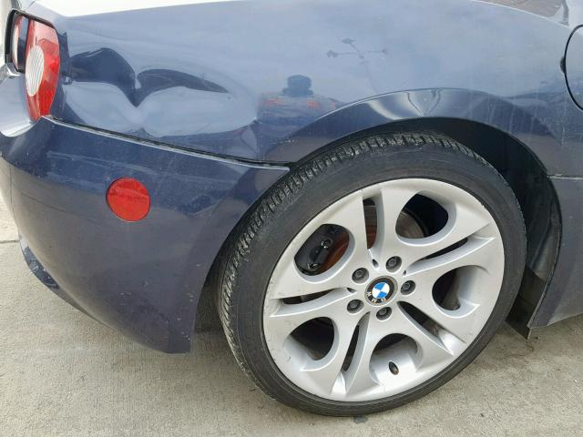 4USBT53575LT28004 - 2005 BMW Z4 3.0 BLUE photo 9