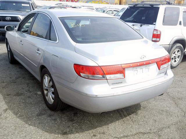 KMHFC46F16A122952 - 2006 HYUNDAI AZERA SE SILVER photo 3