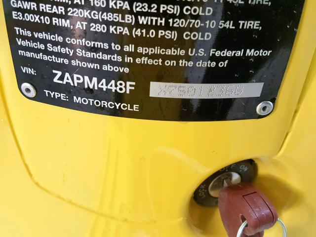 ZAPM448FX75012366 - 2007 VESPA LX 150 YELLOW photo 20