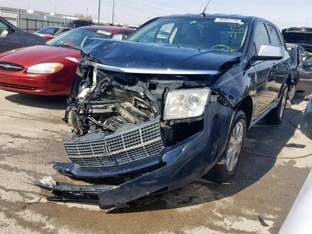 2LMDU88C08BJ27005 - 2008 LINCOLN MKX BLUE photo 2