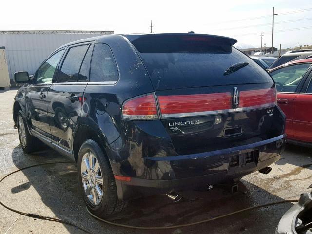 2LMDU88C08BJ27005 - 2008 LINCOLN MKX BLUE photo 3