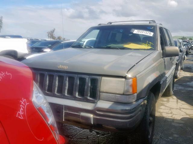 1J4GZ78Y4WC116942 - 1998 JEEP GRAND CHER GRAY photo 2