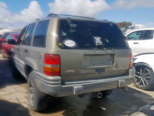 1J4GZ78Y4WC116942 - 1998 JEEP GRAND CHER GRAY photo 3