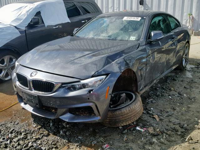 WBA3R5C52EF730064 - 2014 BMW 435 XI GRAY photo 2