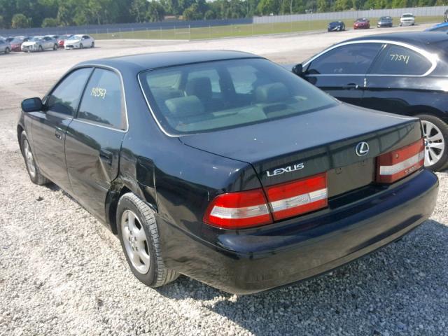 JT8BF22G0V0035107 - 1997 LEXUS ES 300 BLACK photo 3