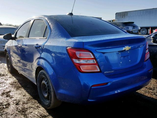 1G1JB5SH6H4118968 - 2017 CHEVROLET SONIC LS BLUE photo 3