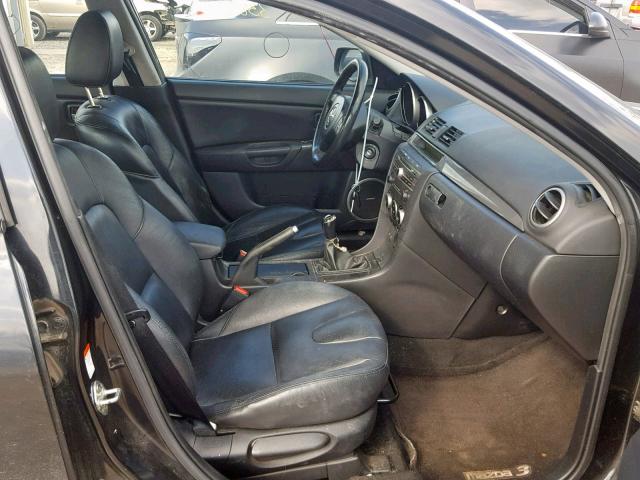 JM1BK323981824242 - 2008 MAZDA 3 S BLACK photo 5