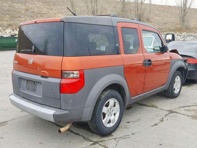 5J6YH18674L009951 - 2004 HONDA ELEMENT EX ORANGE photo 4