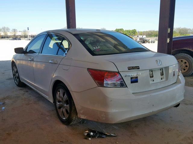 1HGCP26879A070038 - 2009 HONDA ACCORD EXL WHITE photo 3